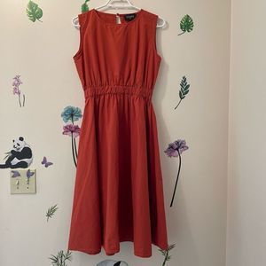 Chepè Italy midi orange dress Size M